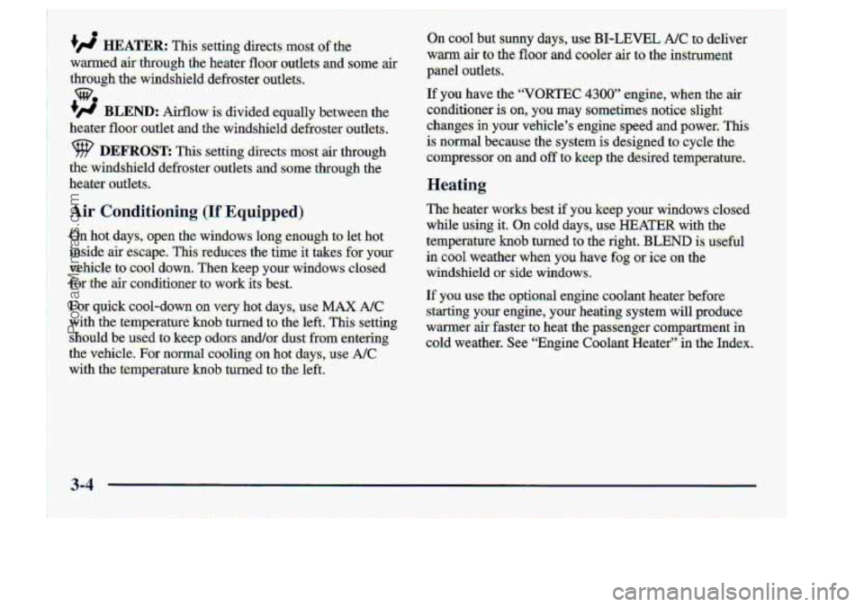 CHEVROLET S10 1998  Owners Manual 3-4 
ProCarManuals.com 
