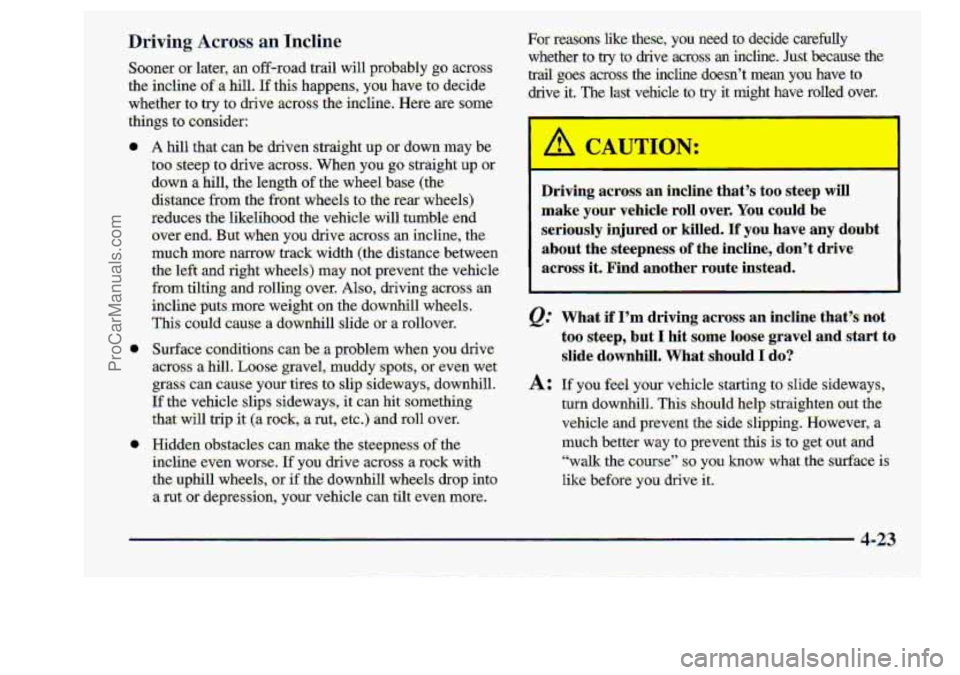CHEVROLET S10 1998  Owners Manual 4-23 
ProCarManuals.com 