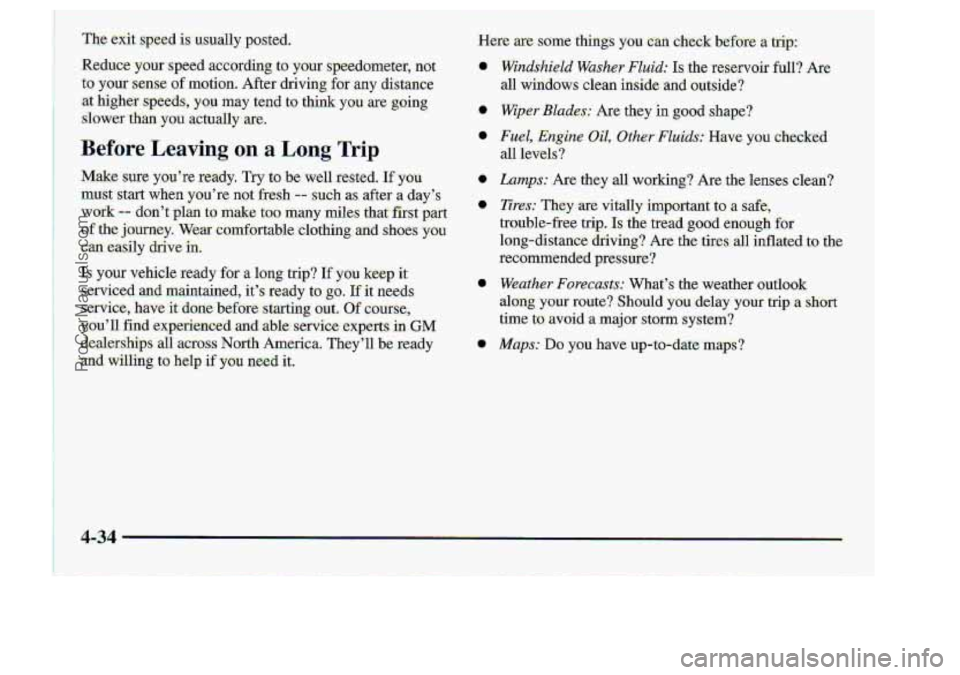 CHEVROLET S10 1998  Owners Manual 4-34 
ProCarManuals.com 