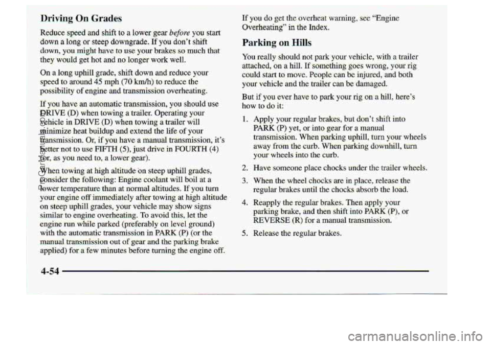 CHEVROLET S10 1998 Owners Manual Parking on Hills
1.
-5..
ProCarManuals.com CHEVROLET S10 1998 Owners Manual Parking on Hills
1.
-5..
ProCarManuals.com