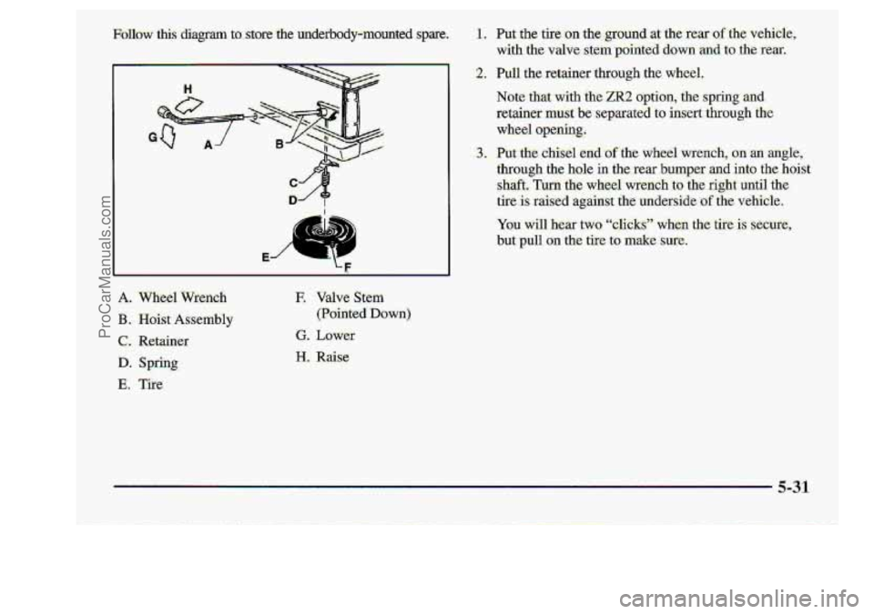 CHEVROLET S10 1998 Owners Manual G. Lower
IS. Raise
ProCarManuals.com CHEVROLET S10 1998 Owners Manual G. Lower
IS. Raise
ProCarManuals.com