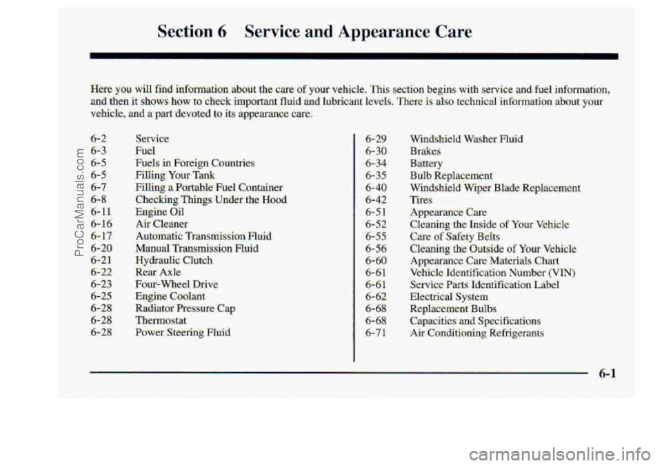 CHEVROLET S10 1998 Owners Manual ProCarManuals.com CHEVROLET S10 1998 Owners Manual ProCarManuals.com