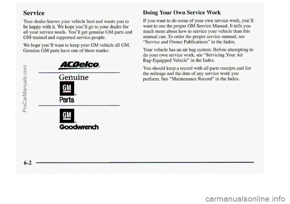 CHEVROLET S10 1998  Owners Manual ProCarManuals.com 