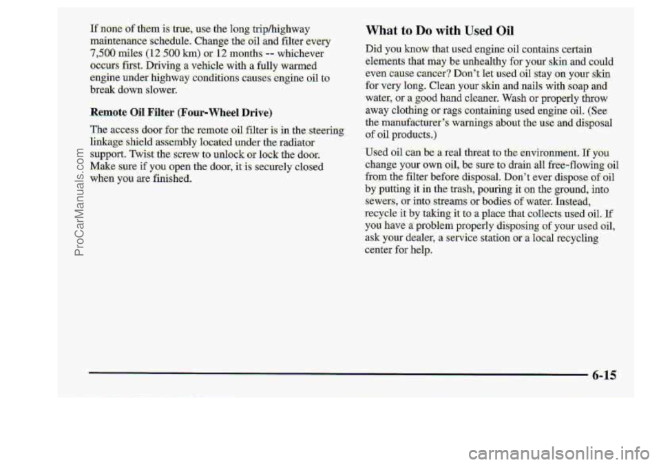 CHEVROLET S10 1998  Owners Manual 6-15 
ProCarManuals.com 