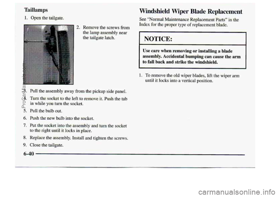CHEVROLET S10 1998  Owners Manual .3. 
4. 
5.. 
6. 
7. 
Close .the .tailgate. 
ProCarManuals.com 