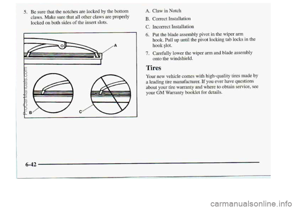 CHEVROLET S10 1998  Owners Manual assembly 
Tires 
6-42 
- A 
ProCarManuals.com 