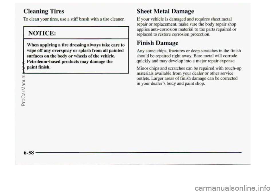 CHEVROLET S10 1998  Owners Manual 6-58 I 
ProCarManuals.com 
