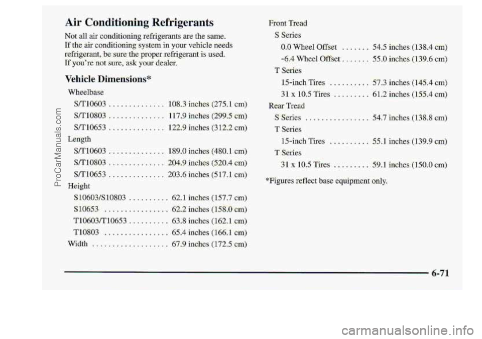 CHEVROLET S10 1998  Owners Manual ProCarManuals.com 