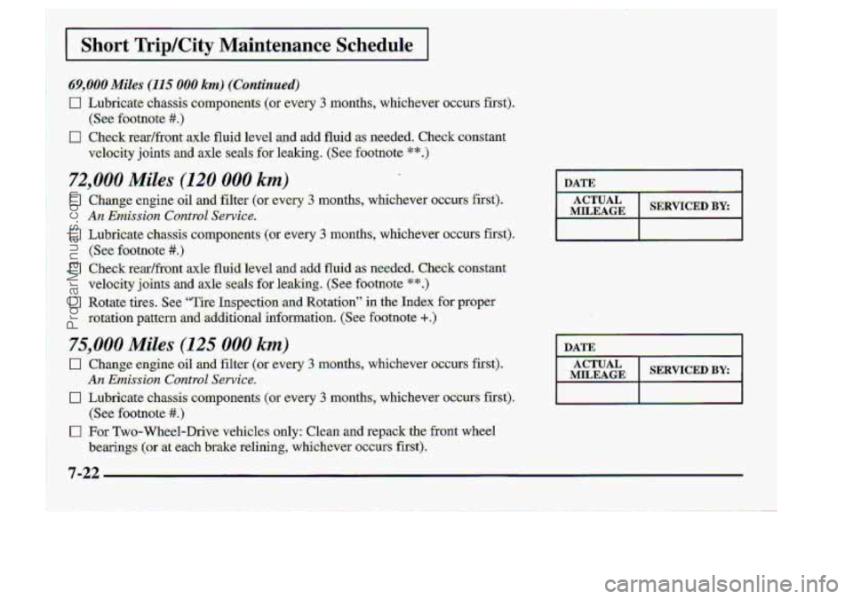 CHEVROLET S10 1998 Owners Manual DATE
DATE
ProCarManuals.com CHEVROLET S10 1998 Owners Manual DATE
DATE
ProCarManuals.com