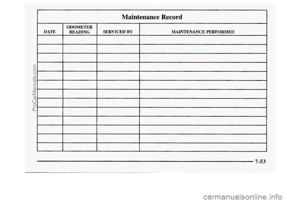 CHEVROLET S10 1998 Owners Manual Maintenance Recortid.
ProCarManuals.com CHEVROLET S10 1998 Owners Manual Maintenance Recortid.
ProCarManuals.com