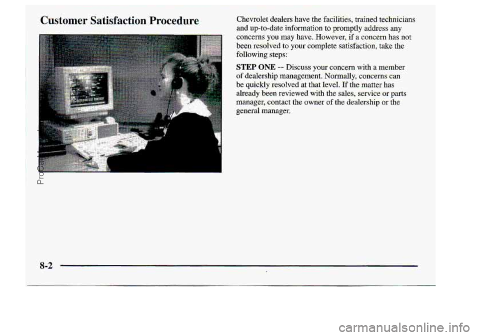 CHEVROLET S10 1998 Owners Manual I
Customer Satisfaction Procedure
I
I
!
ProCarManuals.com CHEVROLET S10 1998 Owners Manual I
Customer Satisfaction Procedure
I
I
!
ProCarManuals.com