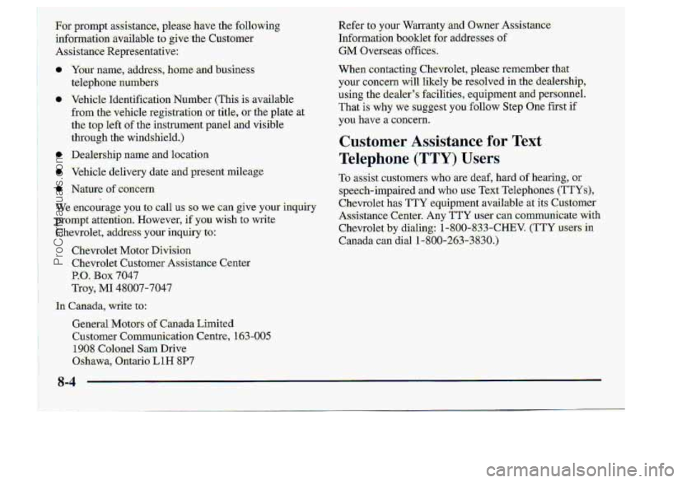 CHEVROLET S10 1998 Owners Manual 0
ProCarManuals.com CHEVROLET S10 1998 Owners Manual 0
ProCarManuals.com