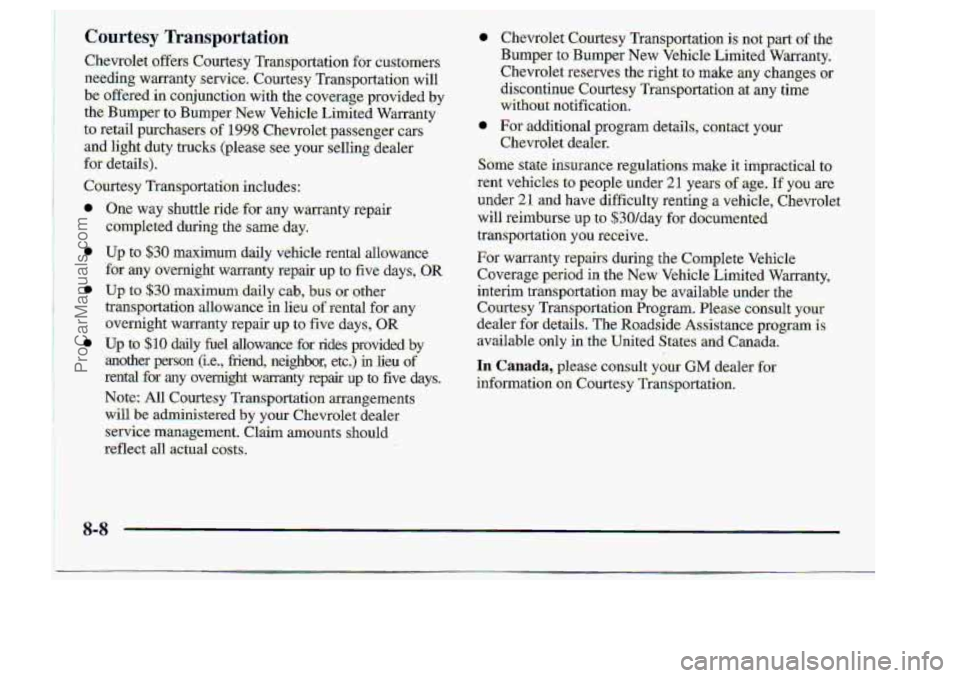 CHEVROLET S10 1998  Owners Manual 8-8 
L. .. . 
i 
ProCarManuals.com 