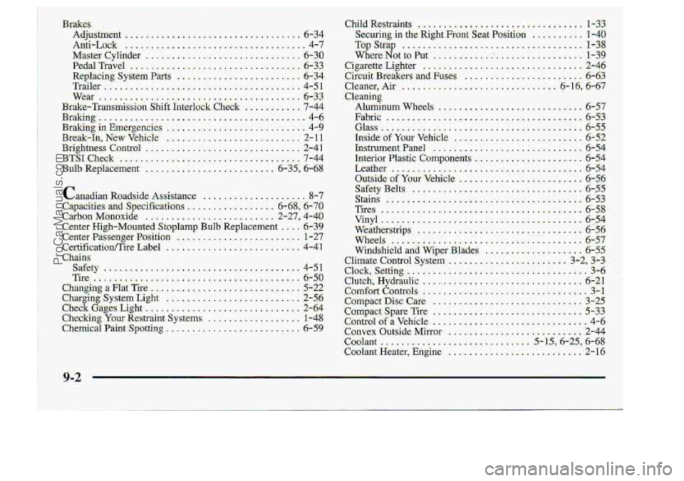 CHEVROLET S10 1998  Owners Manual ProCarManuals.com 