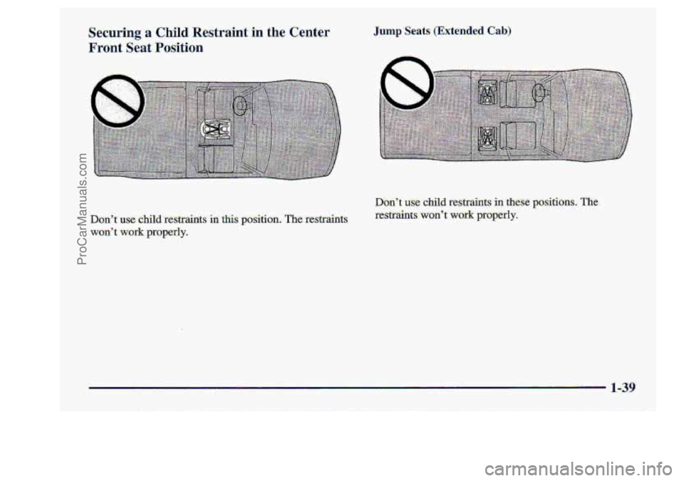 CHEVROLET S10 1998 Workshop Manual Jump Seats (Extended. Cab) 
n 
ProCarManuals.com 