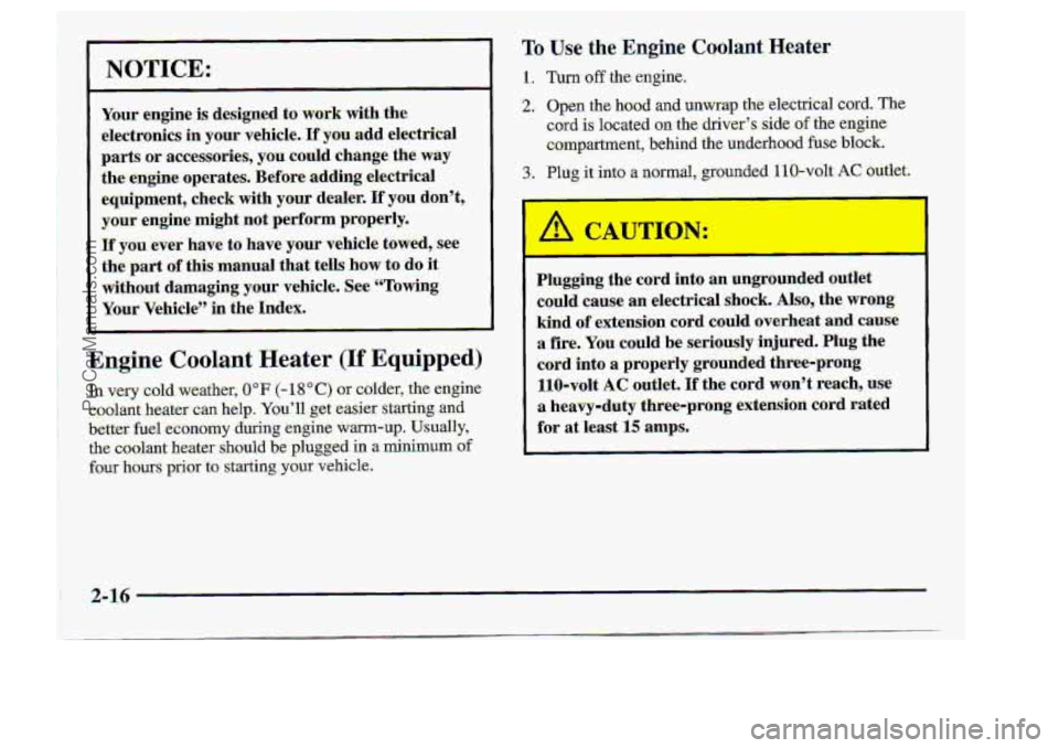CHEVROLET S10 1998 Manual PDF J
Engine. Coolant Heater (IfEquipped)l
ProCarManuals.com CHEVROLET S10 1998 Manual PDF J
Engine. Coolant Heater (IfEquipped)l
ProCarManuals.com