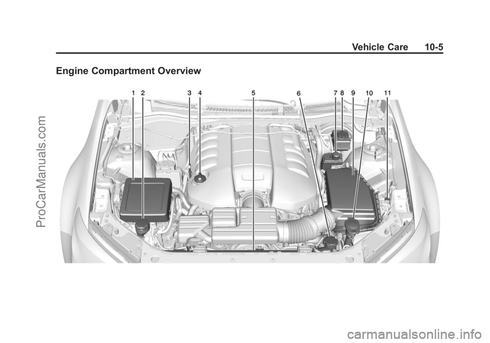 CHEVROLET SS 2014 Owners Manual Black plate (5,1)Chevrolet SS Sedan Owner Manual (GMNA-Localizing-U.S.-6014851) - 2014 -
1st Edition - 8/22/13
Vehicle Care 10-5
Engine Compartment Overview
ProCarManuals.com CHEVROLET SS 2014 Owners Manual Black plate (5,1)Chevrolet SS Sedan Owner Manual (GMNA-Localizing-U.S.-6014851) - 2014 -
1st Edition - 8/22/13
Vehicle Care 10-5
Engine Compartment Overview
ProCarManuals.com