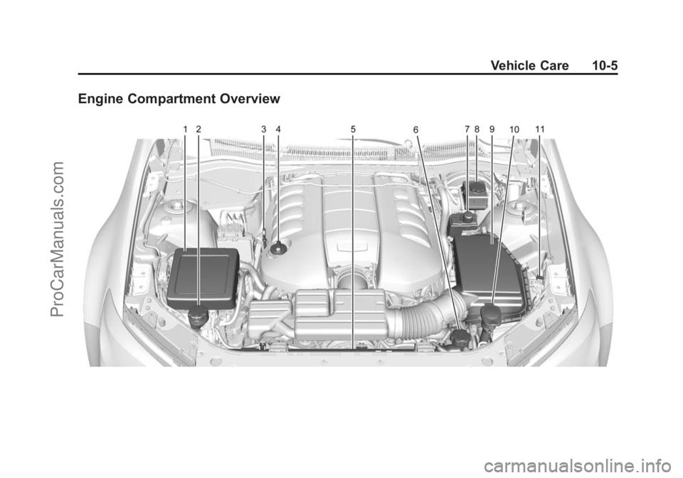 CHEVROLET SS 2015 Owners Manual Black plate (5,1)Chevrolet SS Sedan Owner Manual (GMNA-Localizing-U.S.-7707491) - 2015 -
crc - 9/16/14
Vehicle Care 10-5
Engine Compartment Overview
ProCarManuals.com CHEVROLET SS 2015 Owners Manual Black plate (5,1)Chevrolet SS Sedan Owner Manual (GMNA-Localizing-U.S.-7707491) - 2015 -
crc - 9/16/14
Vehicle Care 10-5
Engine Compartment Overview
ProCarManuals.com