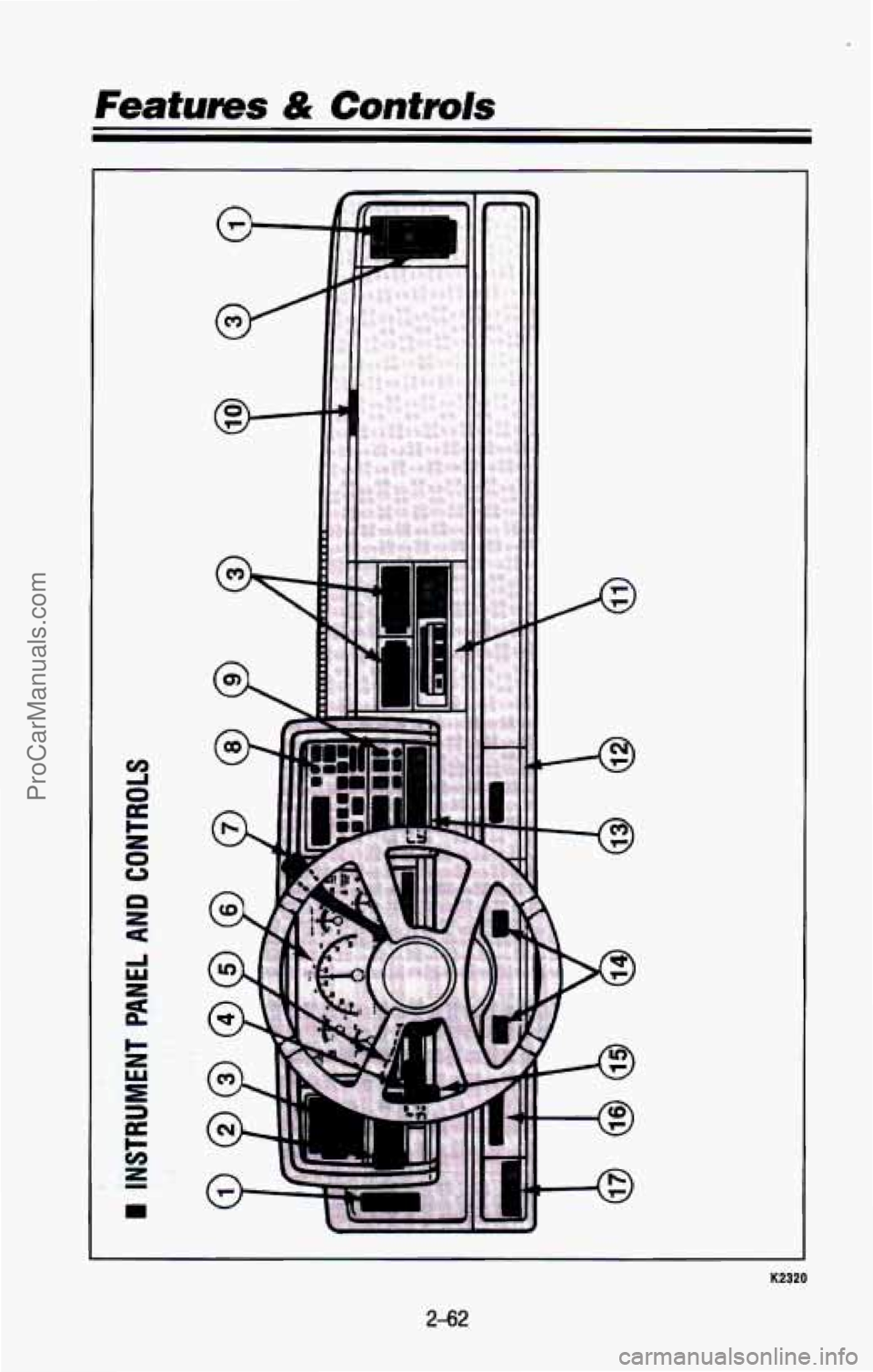 CHEVROLET SUBURBAN 1993  Owners Manual Features & Controls 
fii- 
i 
K2320 
2-62 
ProCarManuals.com 