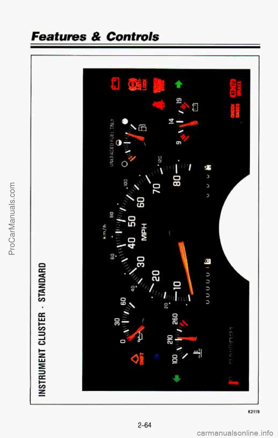 CHEVROLET SUBURBAN 1993  Owners Manual Features & Cuntmls 
c 
D 0 e 
0 
CD 
I 
0 fn 
i 
0  3 
c 
K2119 
2-64 
ProCarManuals.com 