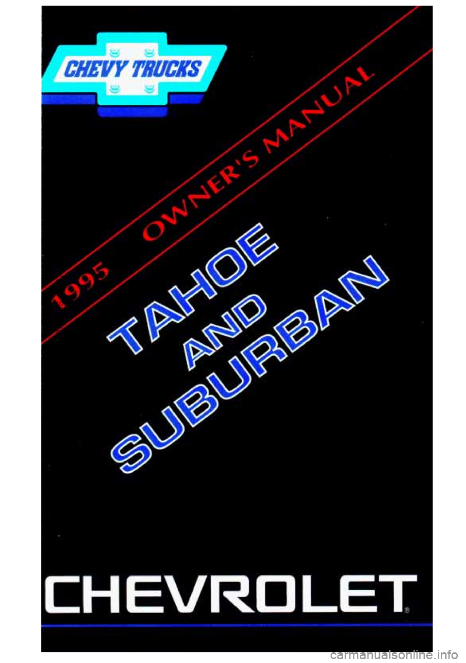 CHEVROLET SUBURBAN 1996  Owners Manual 