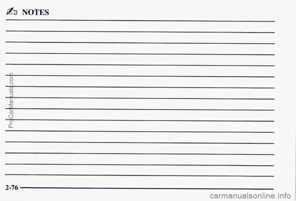 CHEVROLET SUBURBAN 1997  Owners Manual b NOTES 
2-76 
ProCarManuals.com 