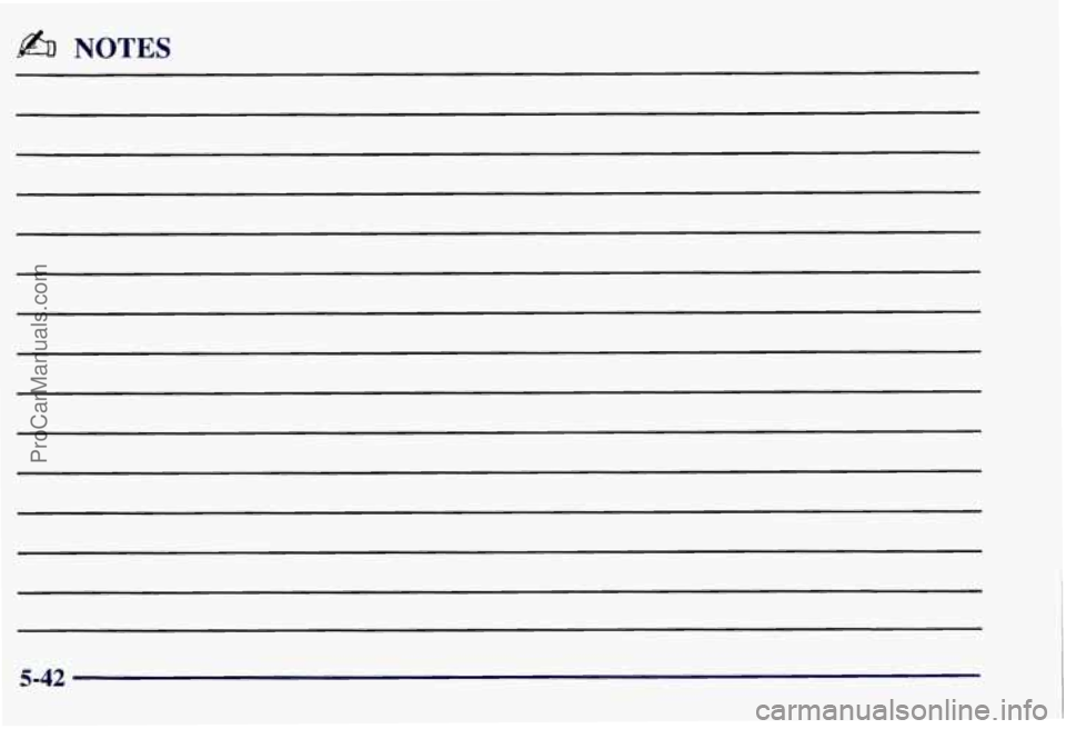 CHEVROLET SUBURBAN 1997  Owners Manual b NOTES 
5-42 
ProCarManuals.com 