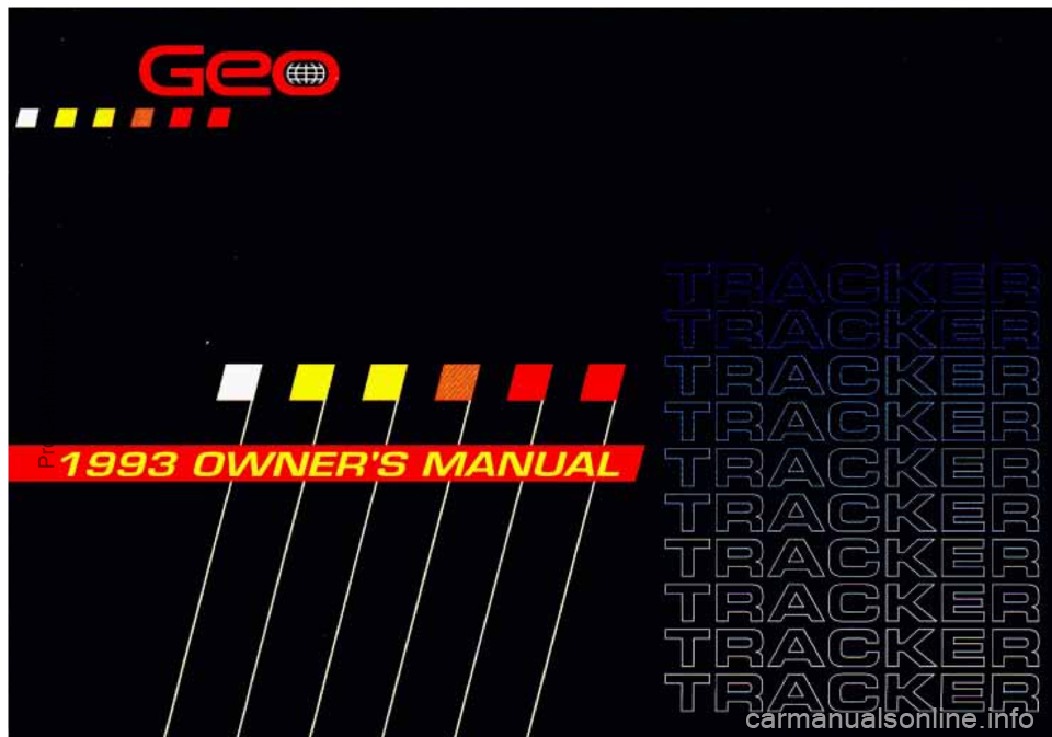 CHEVROLET TRACKER 1993  Owners Manual U 
’1, 
5 
ProCarManuals.com 