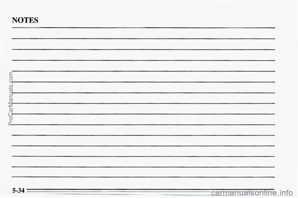 CHEVROLET TRACKER 1995  Owners Manual NOTES 
ProCarManuals.com 