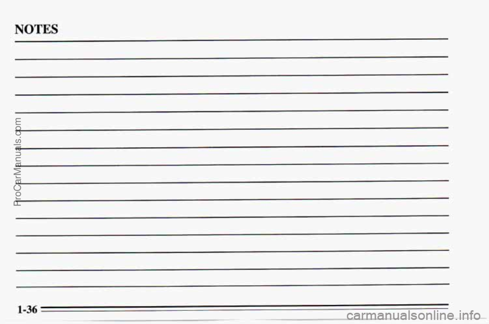 CHEVROLET TRACKER 1995 Service Manual NOTES 
ProCarManuals.com 