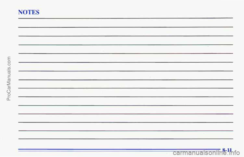 CHEVROLET TRACKER 1996 Owners Manual NOTES
8-11
ProCarManuals.com CHEVROLET TRACKER 1996 Owners Manual NOTES
8-11
ProCarManuals.com