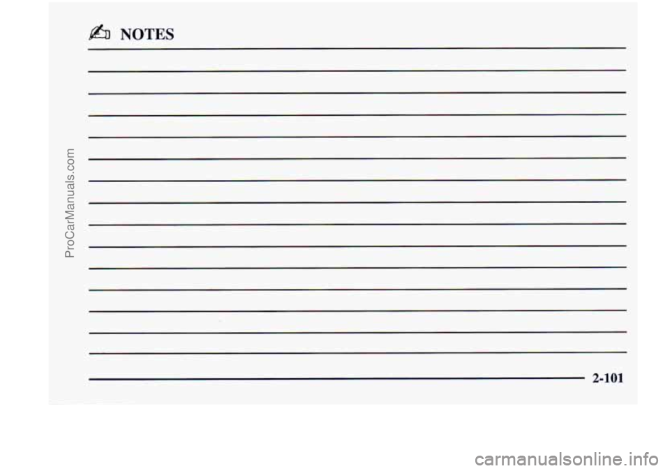 CHEVROLET VENTURE 1998  Owners Manual b% NOTES 
2-101 
ProCarManuals.com 