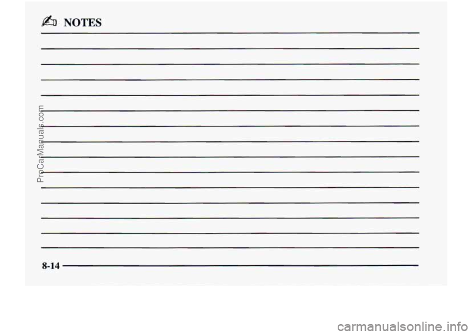 CHEVROLET VENTURE 1998  Owners Manual b% NOTES 
8-14 
ProCarManuals.com 