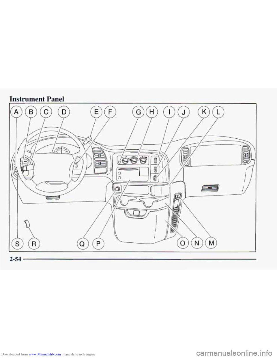 CHEVROLET ASTRO 1998 2.G Owners Manual Downloaded from www.Manualslib.com manuals search engine Instrument Panel
2 !-54 CHEVROLET ASTRO 1998 2.G Owners Manual Downloaded from www.Manualslib.com manuals search engine Instrument Panel
2 !-54