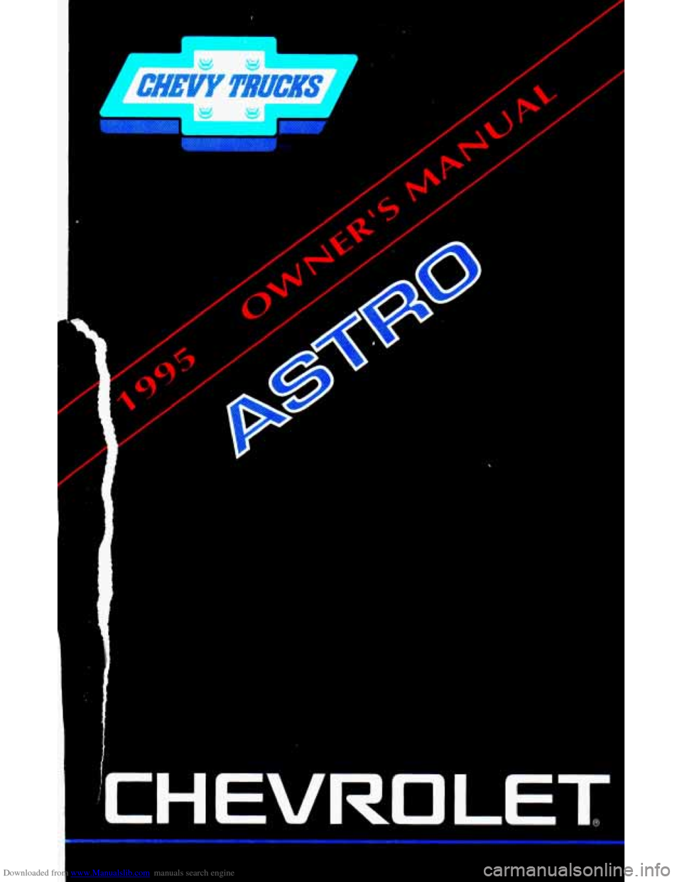 CHEVROLET ASTRO CARGO VAN 1995 2.G Owners Manual 