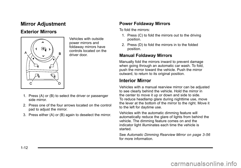 CHEVROLET AVALANCHE 2010 2.G User Guide 