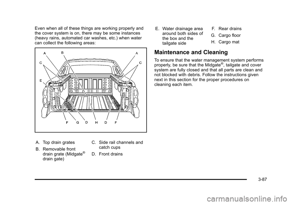 CHEVROLET AVALANCHE 2010 2.G Owners Manual 