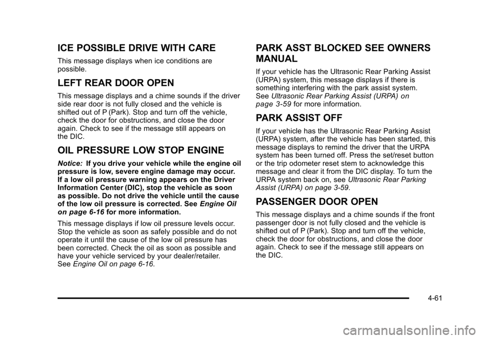CHEVROLET AVALANCHE 2010 2.G Owners Manual CHEVROLET AVALANCHE 2010 2.G Owners Manual