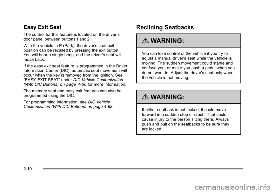 CHEVROLET AVALANCHE 2010 2.G Service Manual 