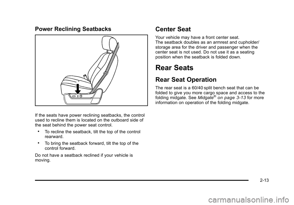 CHEVROLET AVALANCHE 2010 2.G Service Manual 