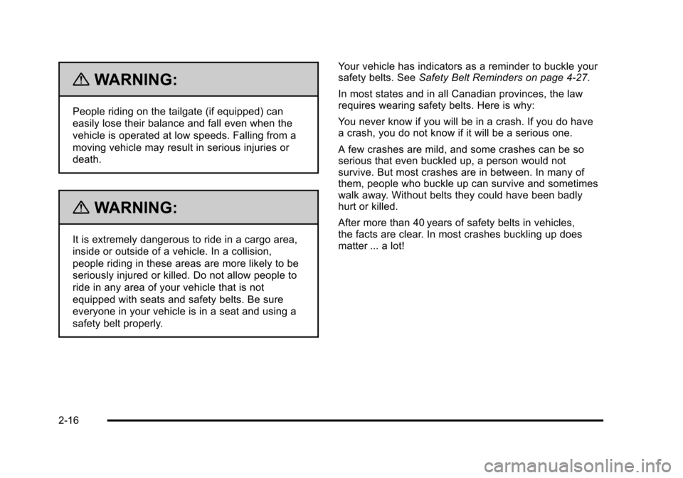 CHEVROLET AVALANCHE 2010 2.G Service Manual 