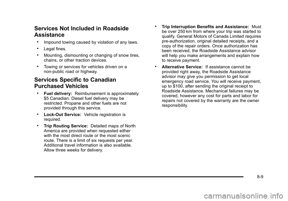 CHEVROLET AVALANCHE 2010 2.G Owners Manual CHEVROLET AVALANCHE 2010 2.G Owners Manual