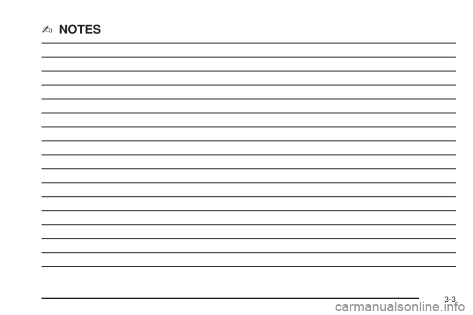 CHEVROLET AVEO 2005 1.G Owners Manual ✍NOTES
3-3 