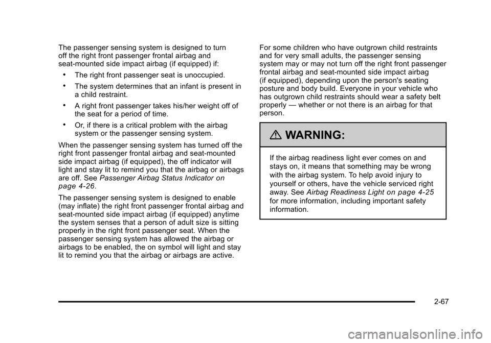 CHEVROLET AVEO 2010 1.G Owners Manual 