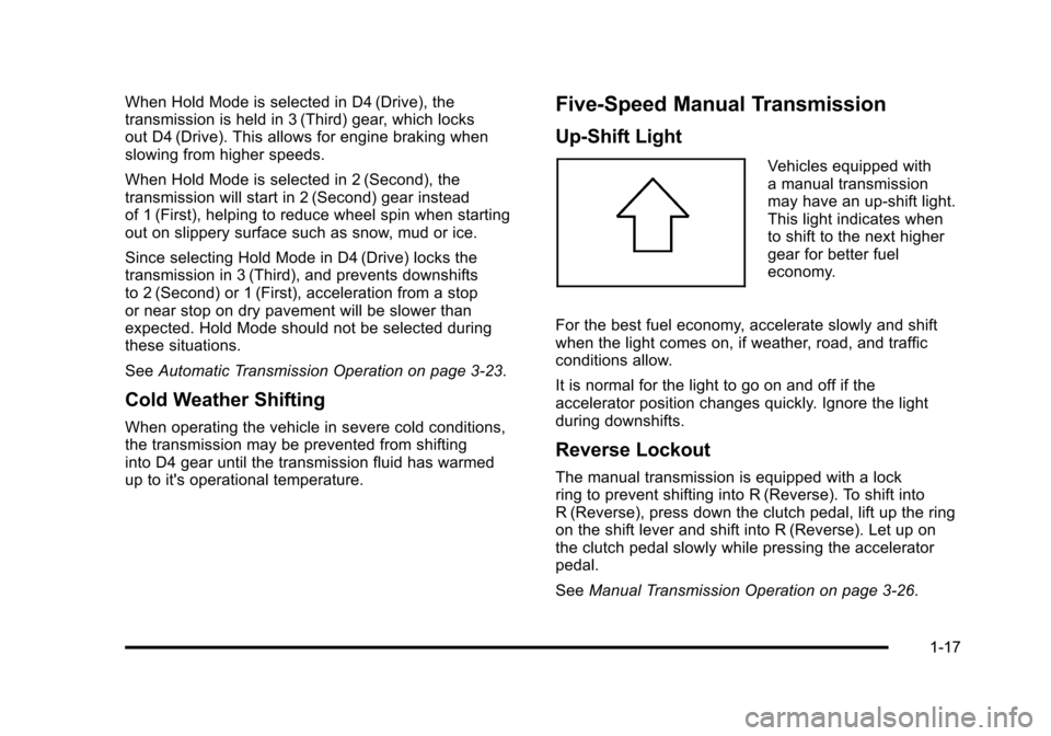 CHEVROLET AVEO 2010 1.G Owners Manual 