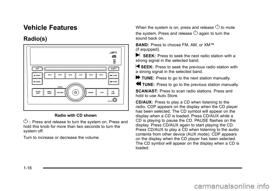 CHEVROLET AVEO 2010 1.G Owners Manual 