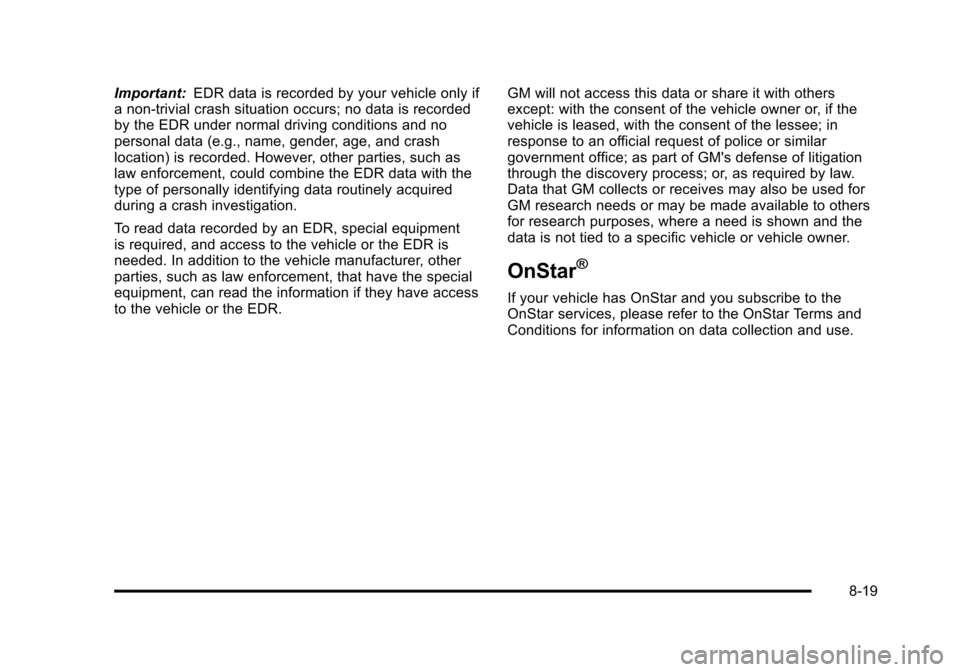 CHEVROLET AVEO 2010 1.G Owners Manual 