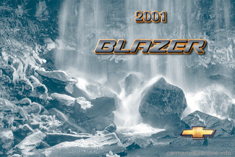 CHEVROLET BLAZER 2001 2.G Owners Manual 