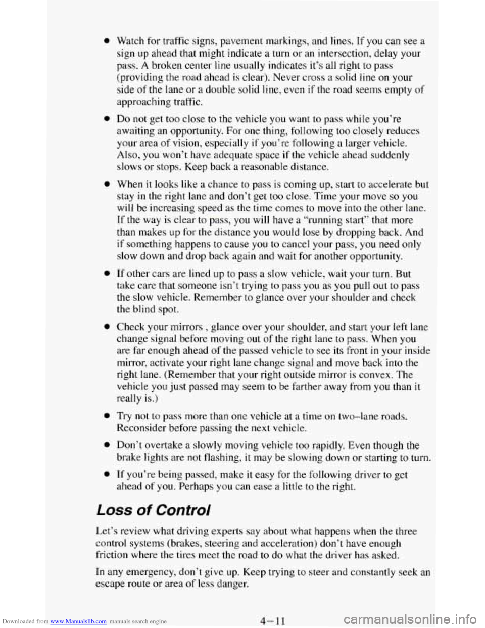 CHEVROLET BLAZER 1994 2.G Owners Manual Downloaded from www.Manualslib.com manuals search engine 0
0
0
0
0
0
0
0
Watch for traffic signs, pavement markings, and lines. If you can see a
sign up ahead
that might indicate a CHEVROLET BLAZER 1994 2.G Owners Manual Downloaded from www.Manualslib.com manuals search engine 0
0
0
0
0
0
0
0
Watch for traffic signs, pavement markings, and lines. If you can see a
sign up ahead
that might indicate a