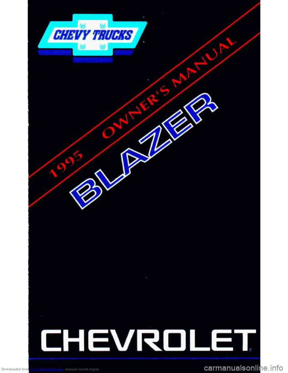 CHEVROLET BLAZER 1995 2.G Owners Manual 